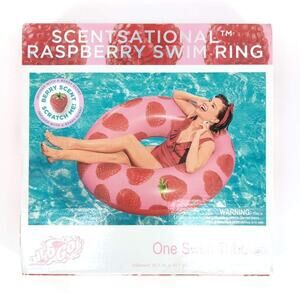 H2O Go Scentsational Raspberry Scented Swim Tube /Pool Ring / Float - New In Box